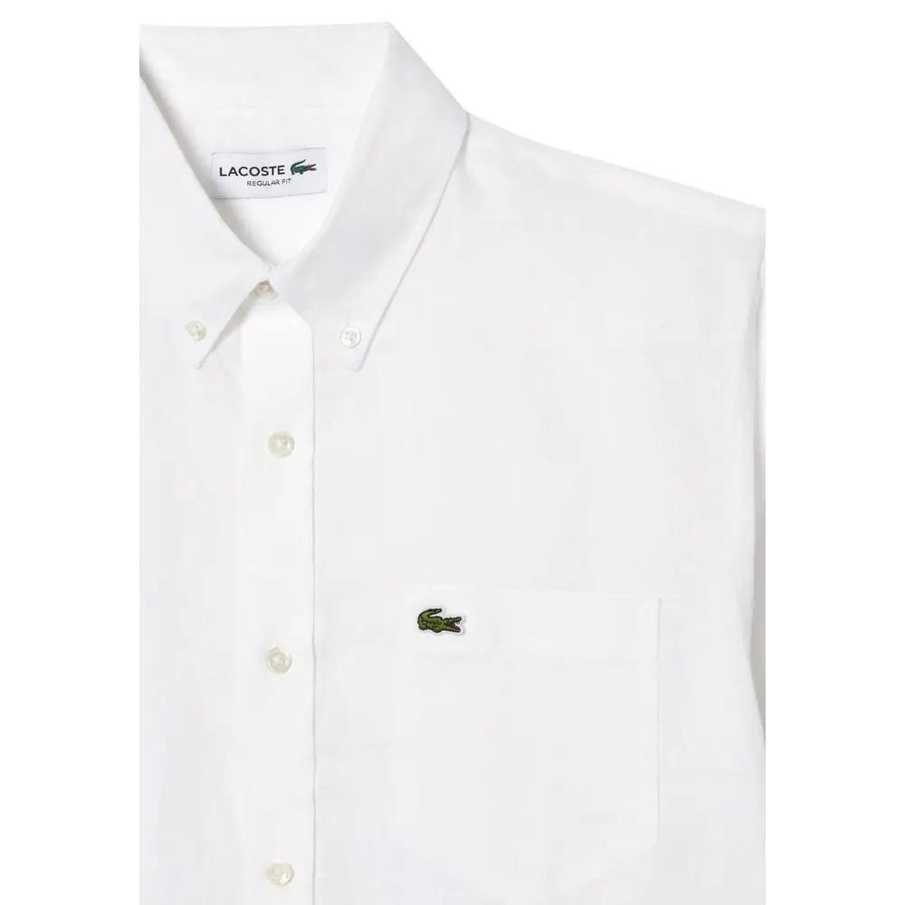 Lacoste Sample Sale | Lacoste White Linen Shirt - | Designer outlet