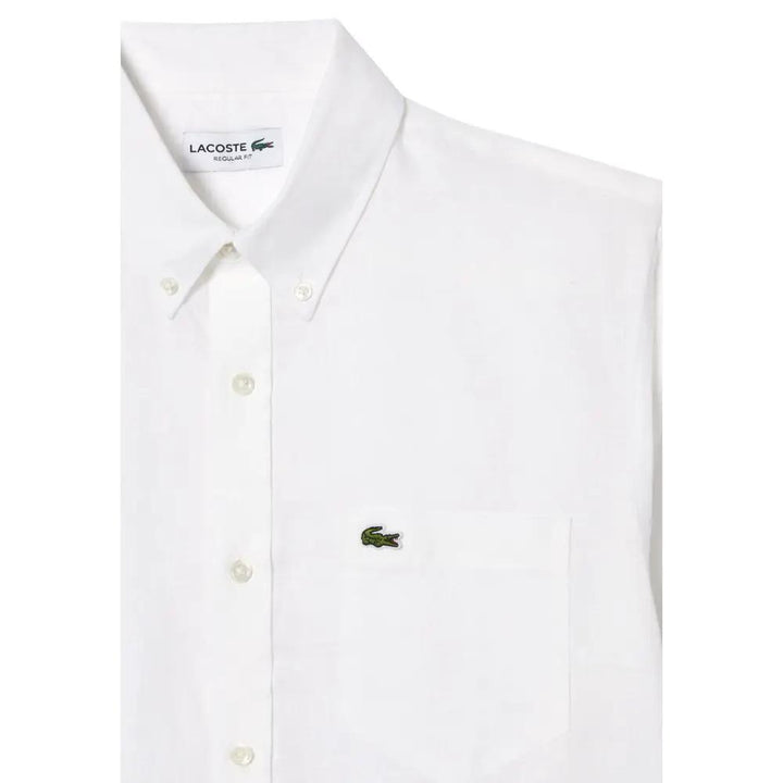 Lacoste Sample Sale | Lacoste White Linen Shirt - | Designer outlet