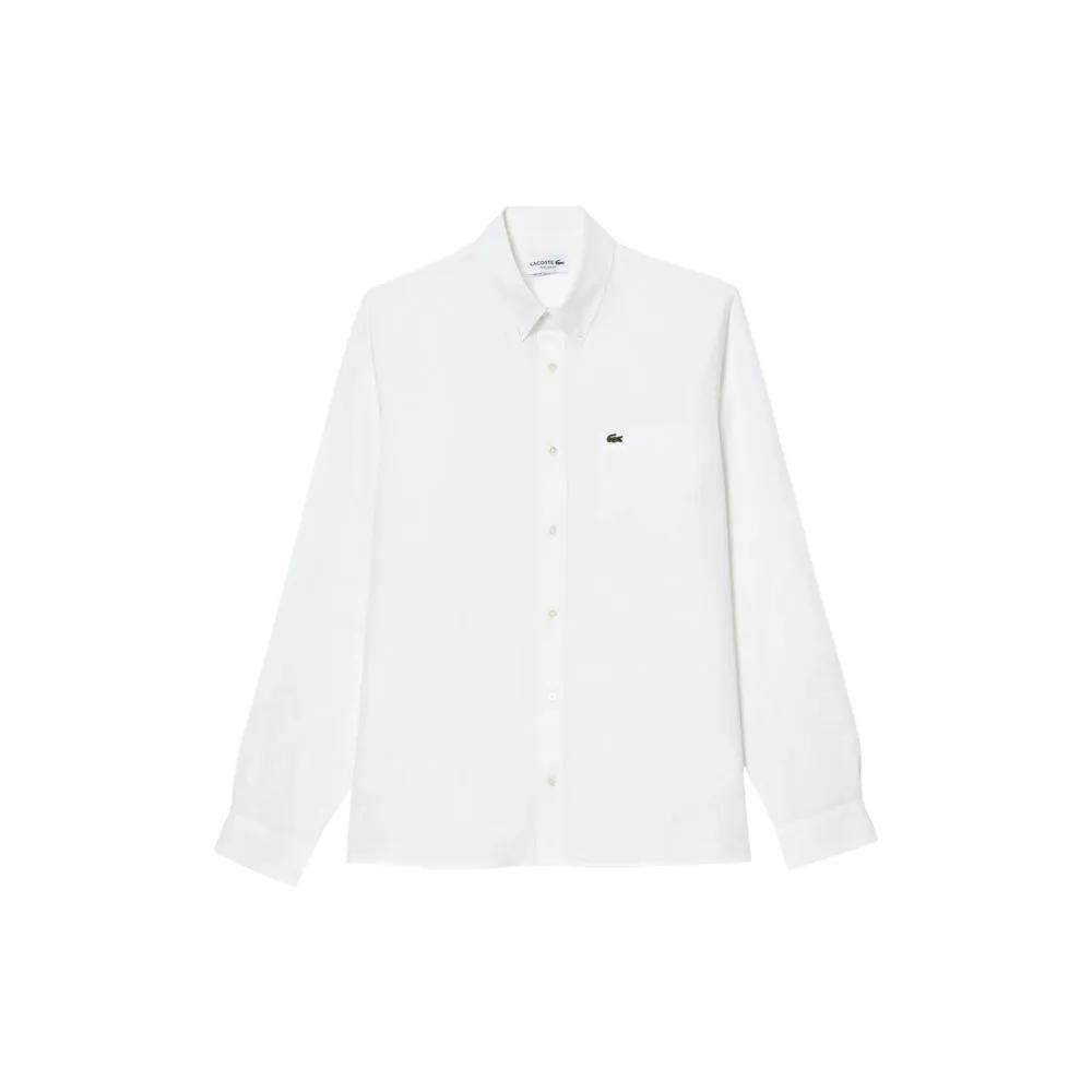 Lacoste Sample Sale | Lacoste White Linen Shirt - | Designer outlet