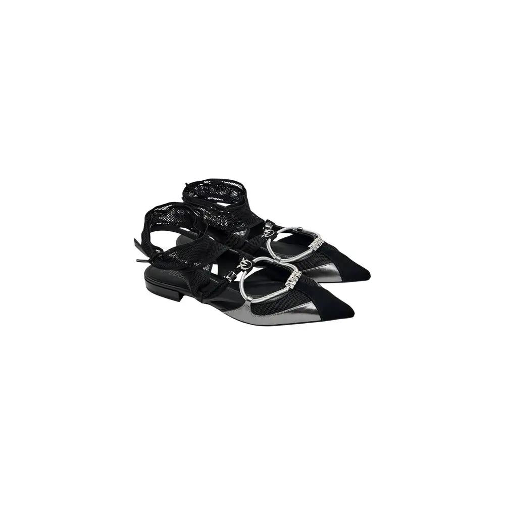 PINKO Sample Sale | PINKO Black Leather Ballet Flats - | Designer outlet