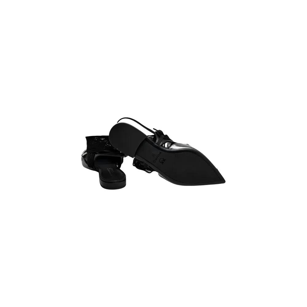 PINKO Sample Sale | PINKO Black Leather Ballet Flats - | Designer outlet