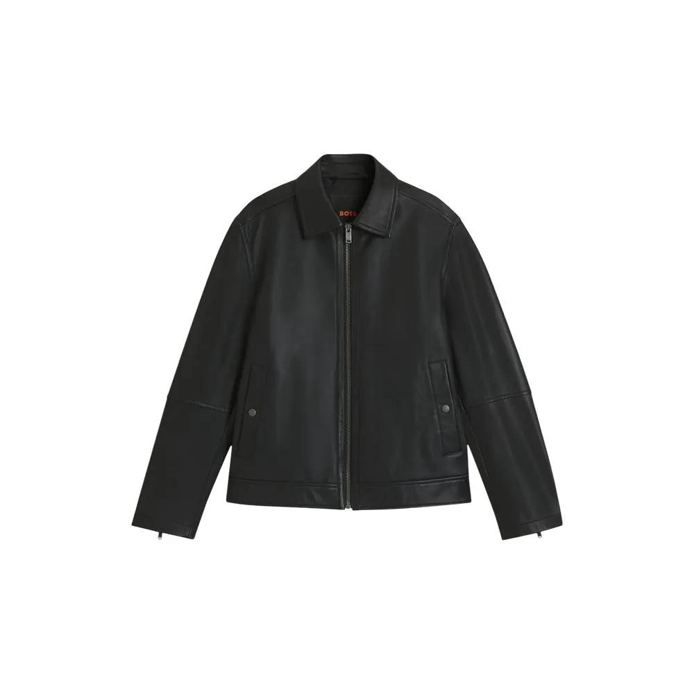 Hugo Boss Sample Sale | Hugo Boss Black Leather Leather Jacket - | Designer outlet