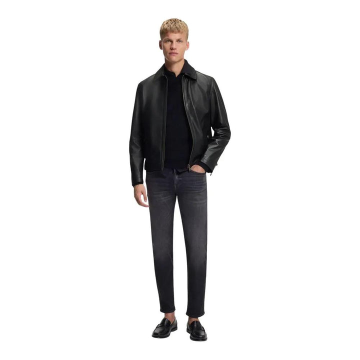 Hugo Boss Sample Sale | Hugo Boss Black Leather Leather Jacket - | Designer outlet