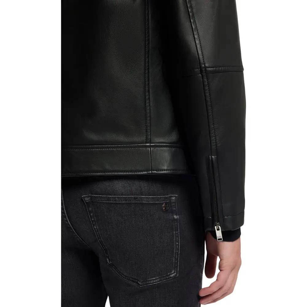 Hugo Boss Sample Sale | Hugo Boss Black Leather Leather Jacket - | Designer outlet