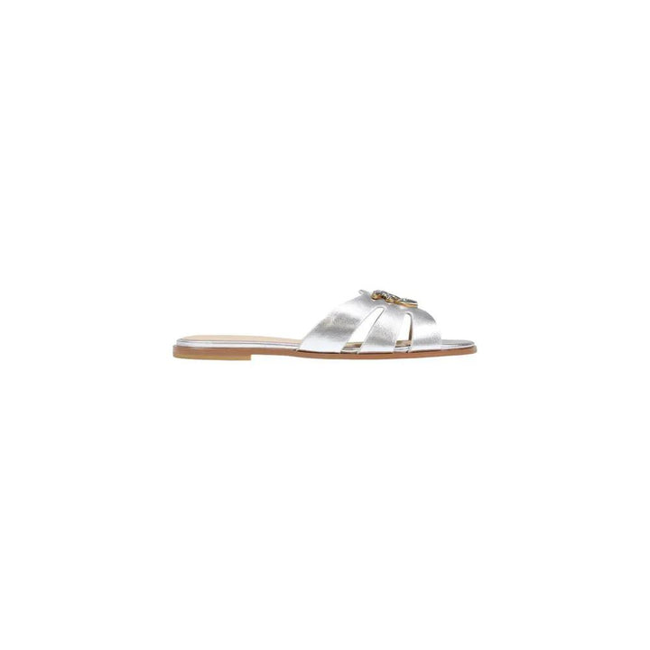 PINKO Sample Sale | PINKO White Leather Slippers - | Designer outlet