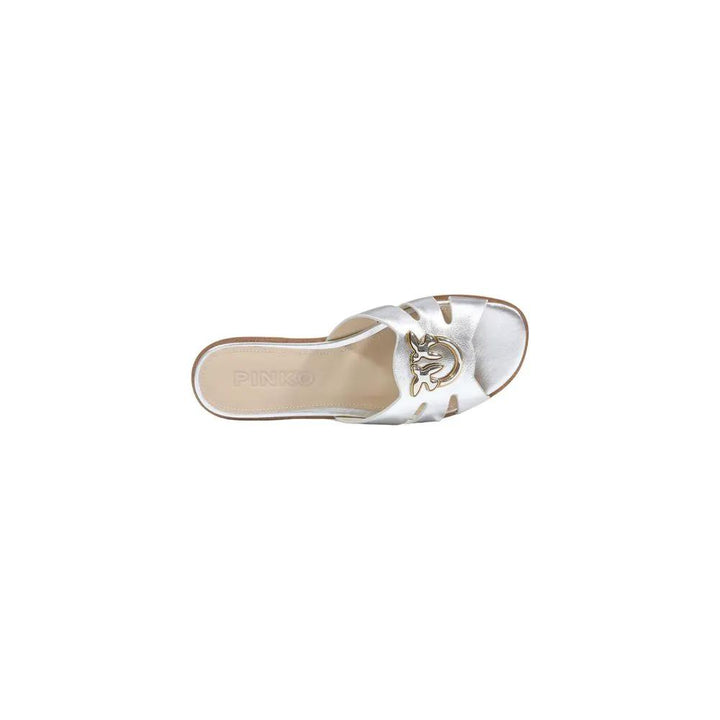 PINKO Sample Sale | PINKO White Leather Slippers - | Designer outlet