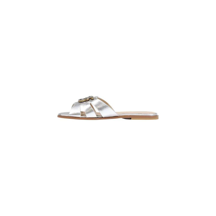 PINKO Sample Sale | PINKO White Leather Slippers - | Designer outlet