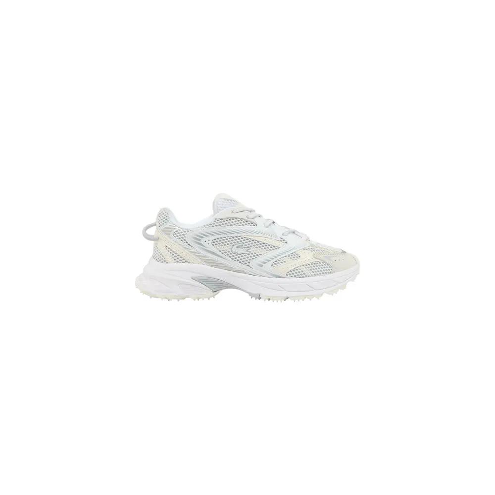 Lacoste Sample Sale | Lacoste White Recycled Polyester Athletic Sneakers - | Designer outlet