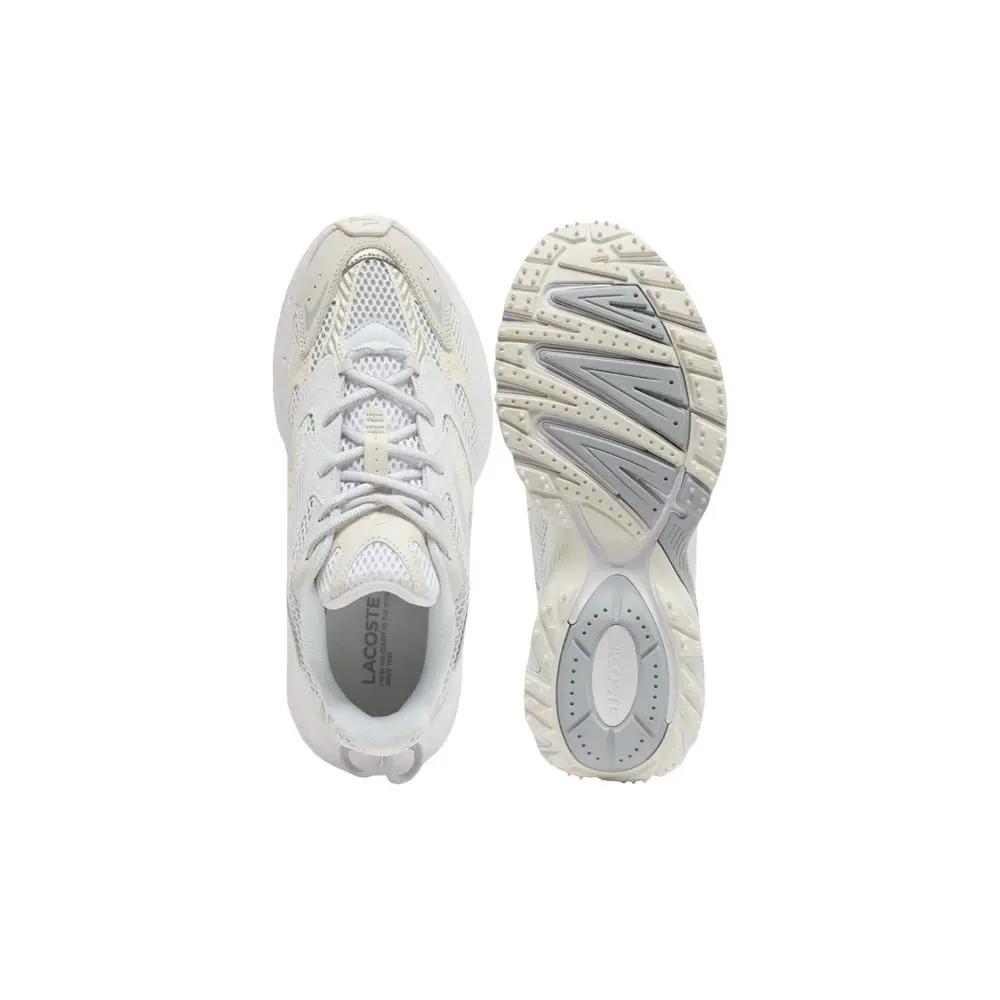 Lacoste Sample Sale | Lacoste White Recycled Polyester Athletic Sneakers - | Designer outlet