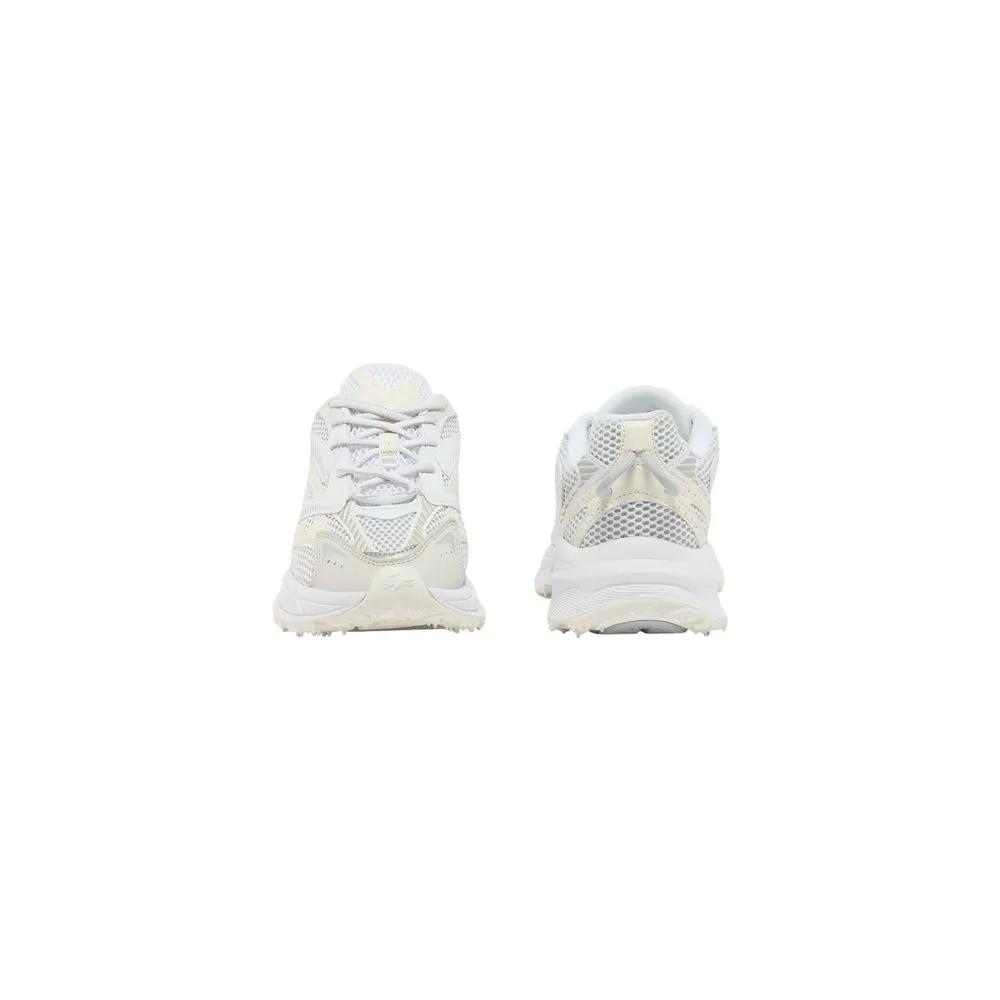 Lacoste Sample Sale | Lacoste White Recycled Polyester Athletic Sneakers - | Designer outlet
