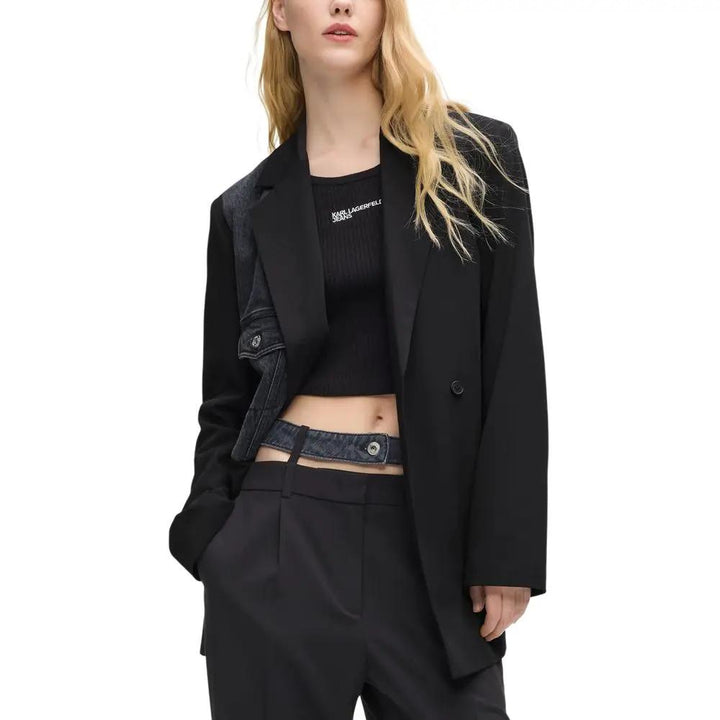 Karl Lagerfeld Sample Sale | Karl Lagerfeld Black Polyester Blazer - | Designer outlet