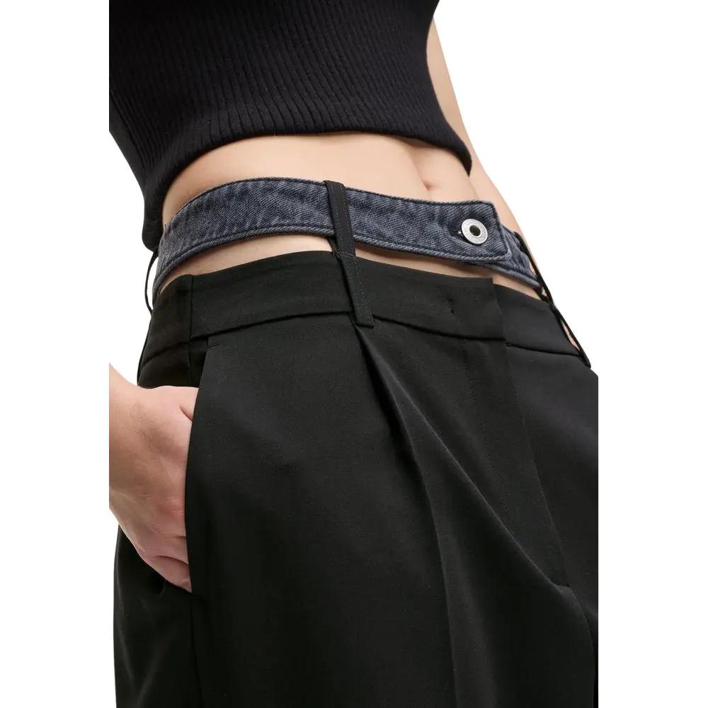Karl Lagerfeld Sample Sale | Karl Lagerfeld Black Polyester Casual Pants - | Designer outlet