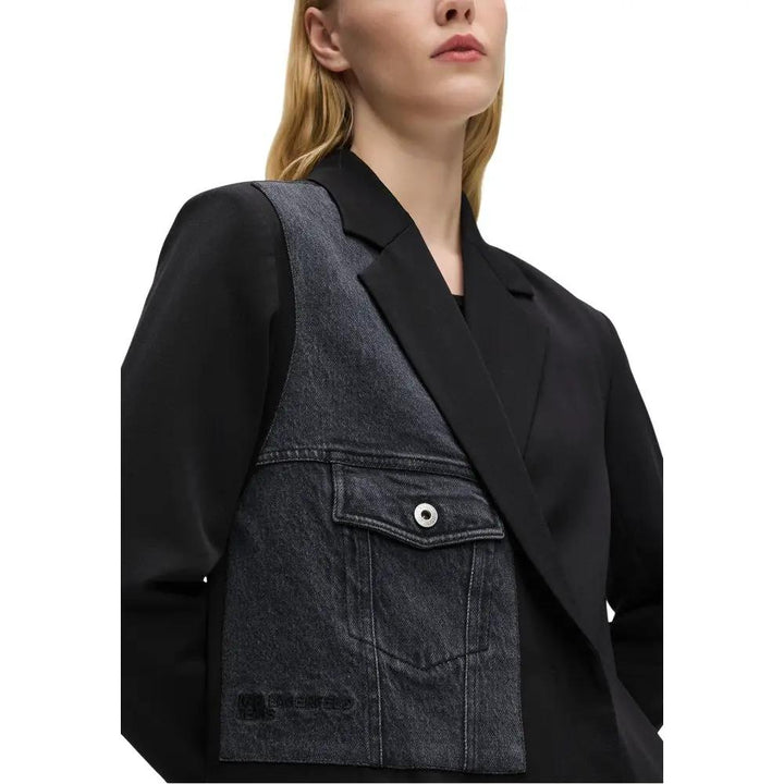 Karl Lagerfeld Sample Sale | Karl Lagerfeld Black Polyester Blazer - | Designer outlet