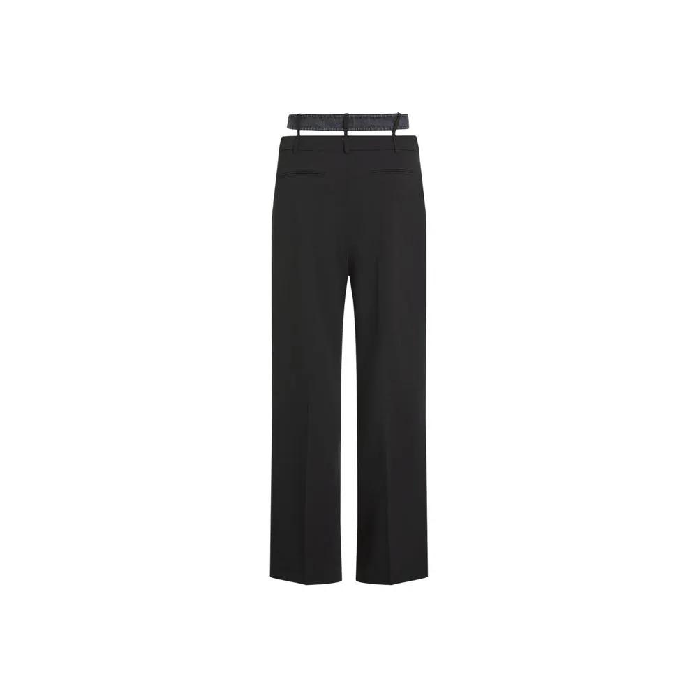 Karl Lagerfeld Sample Sale | Karl Lagerfeld Black Polyester Casual Pants - | Designer outlet