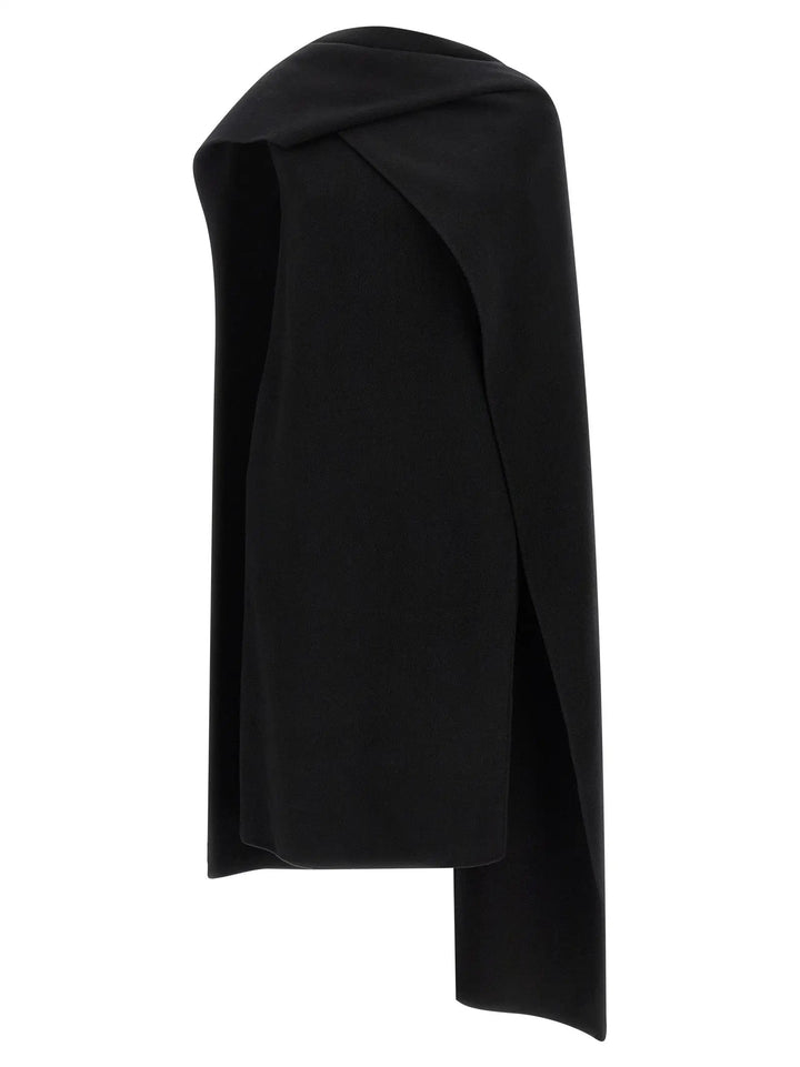 Khaite Sample Sale | Khaite Black Virgin Wool Midi Dress - | Designer outlet