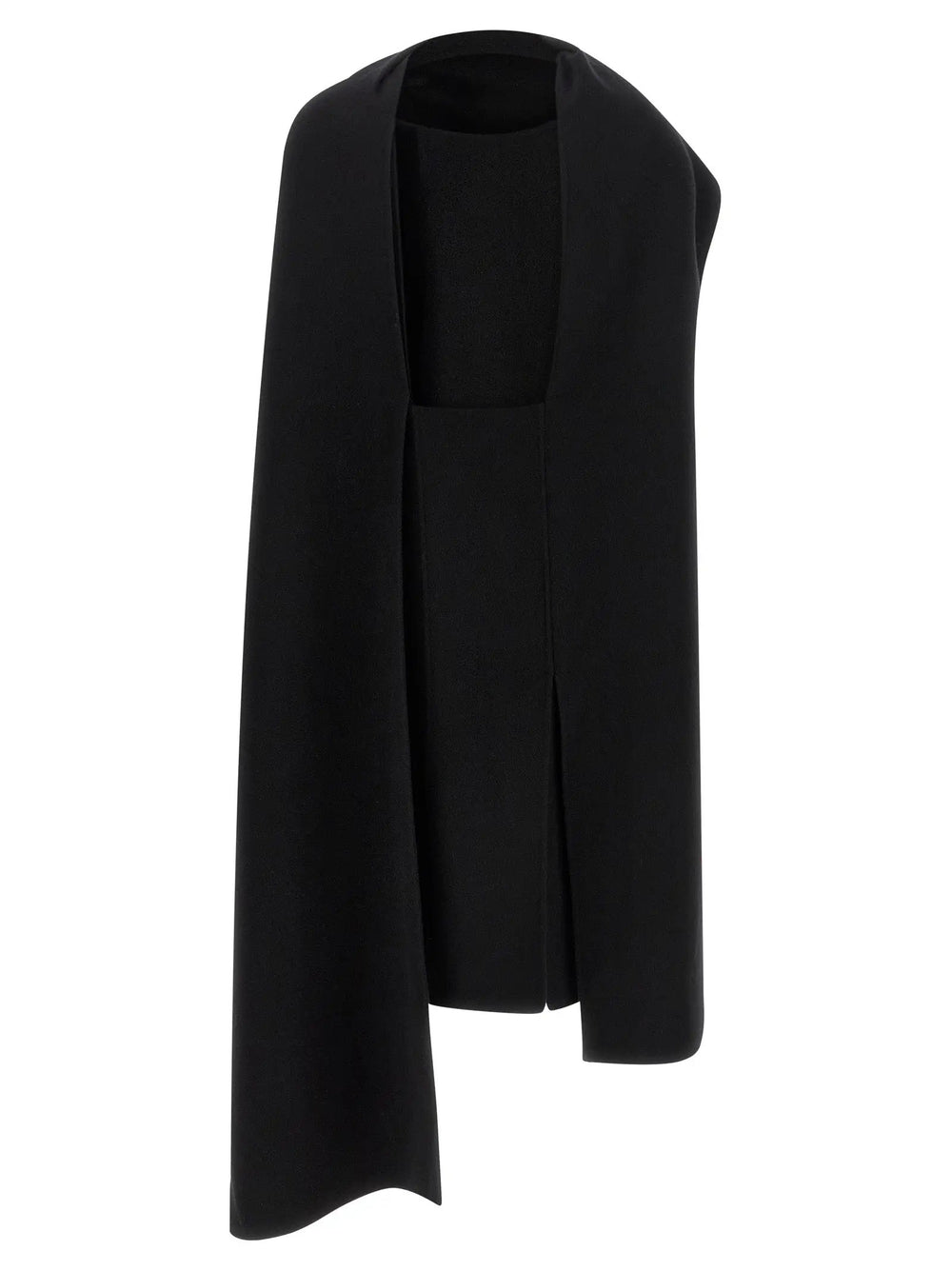 Khaite Sample Sale | Khaite Black Virgin Wool Midi Dress - | Designer outlet