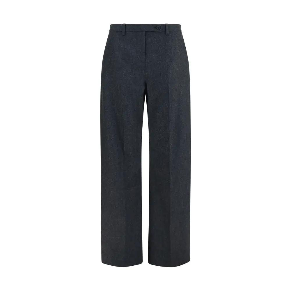 Khaite Sample Sale | Khaite Gray Wool Oves Aries Dress Pants - | Designer outlet