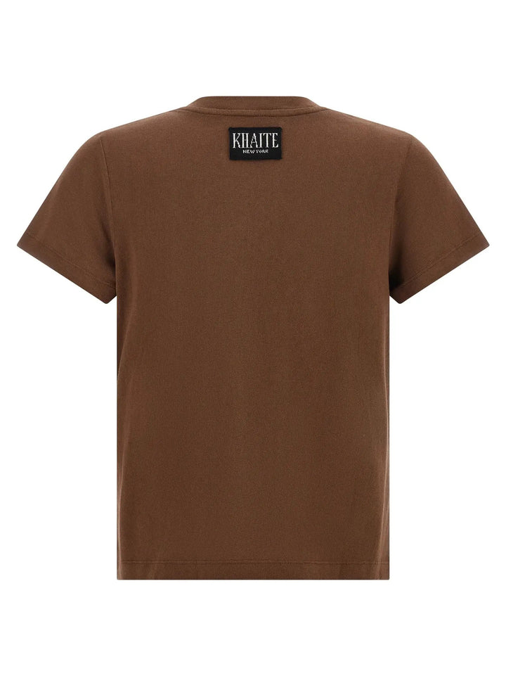 Khaite Sample Sale | Khaite Brown Cotton T-Shirt - | Designer outlet