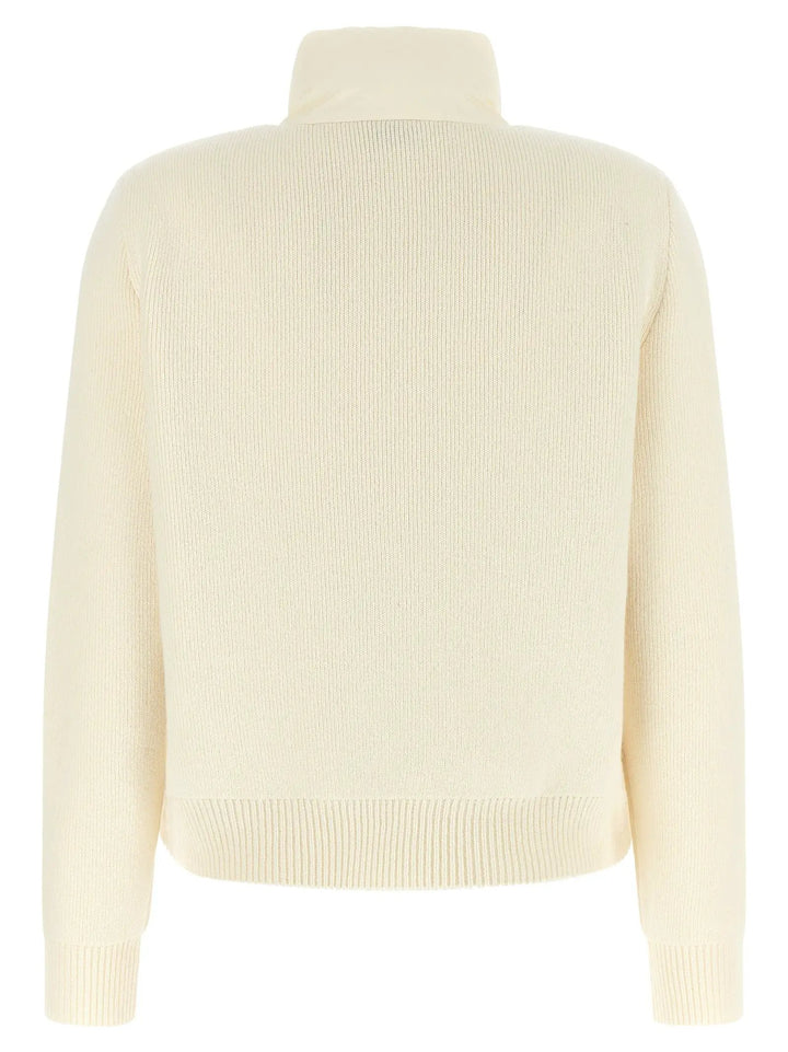 Moncler Sample Sale | Moncler White Polyester Cardigan - | Designer outlet
