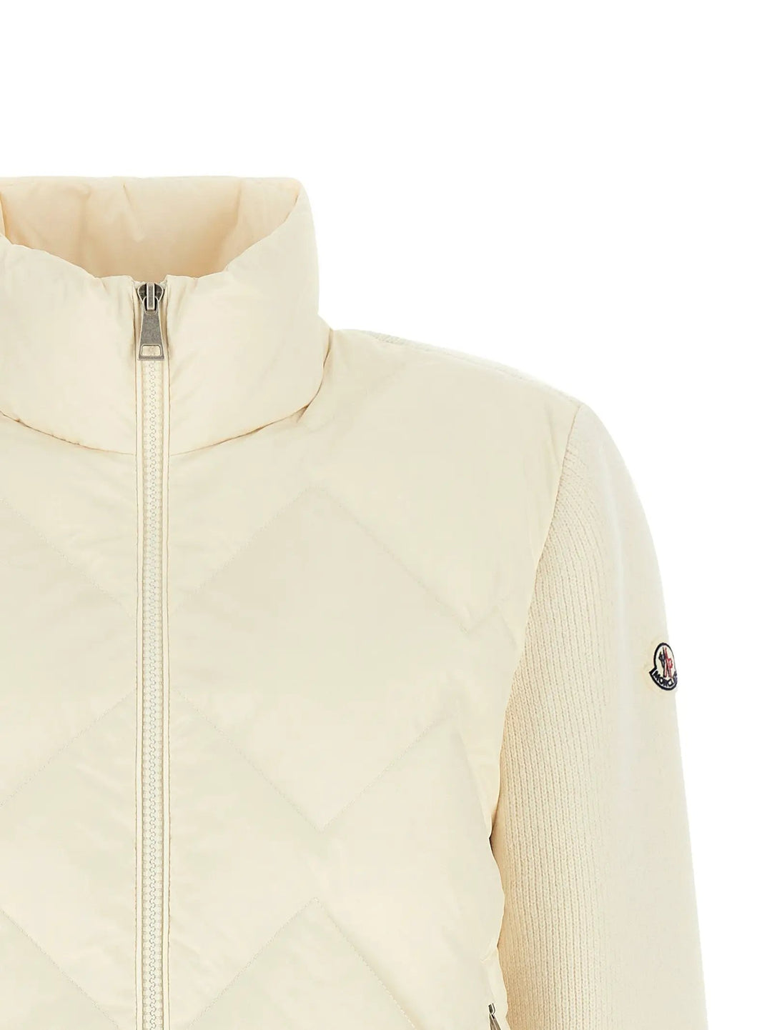 Moncler Sample Sale | Moncler White Polyester Cardigan - | Designer outlet