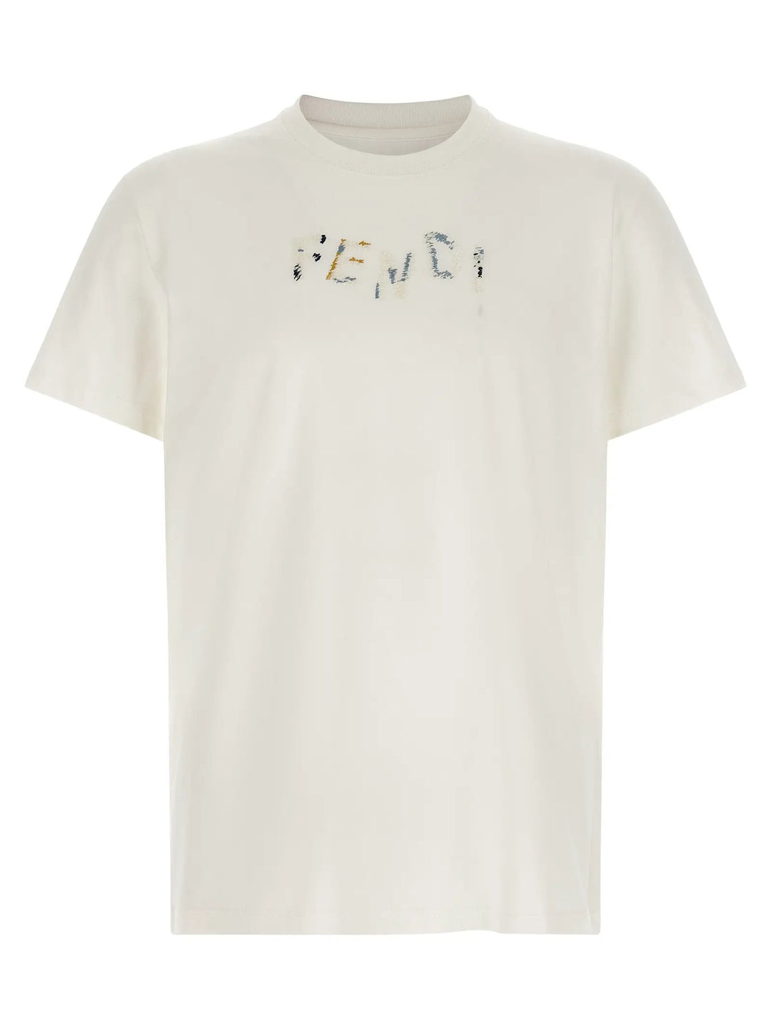 Fendi Sample Sale | Fendi White Cotton T-Shirt - | Designer outlet