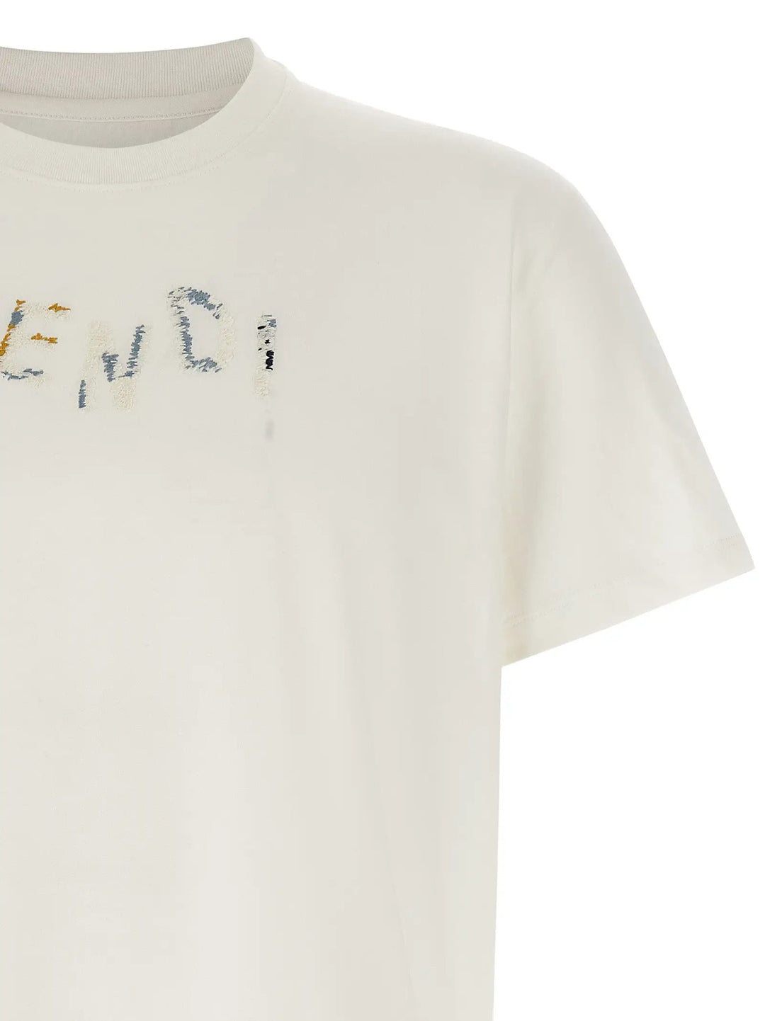 Fendi Sample Sale | Fendi White Cotton T-Shirt - | Designer outlet
