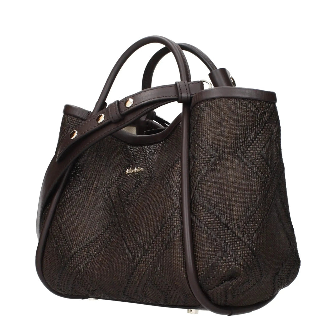 Max Mara Sample Sale | Max Mara Brown Raffia Handbag - | Designer outlet