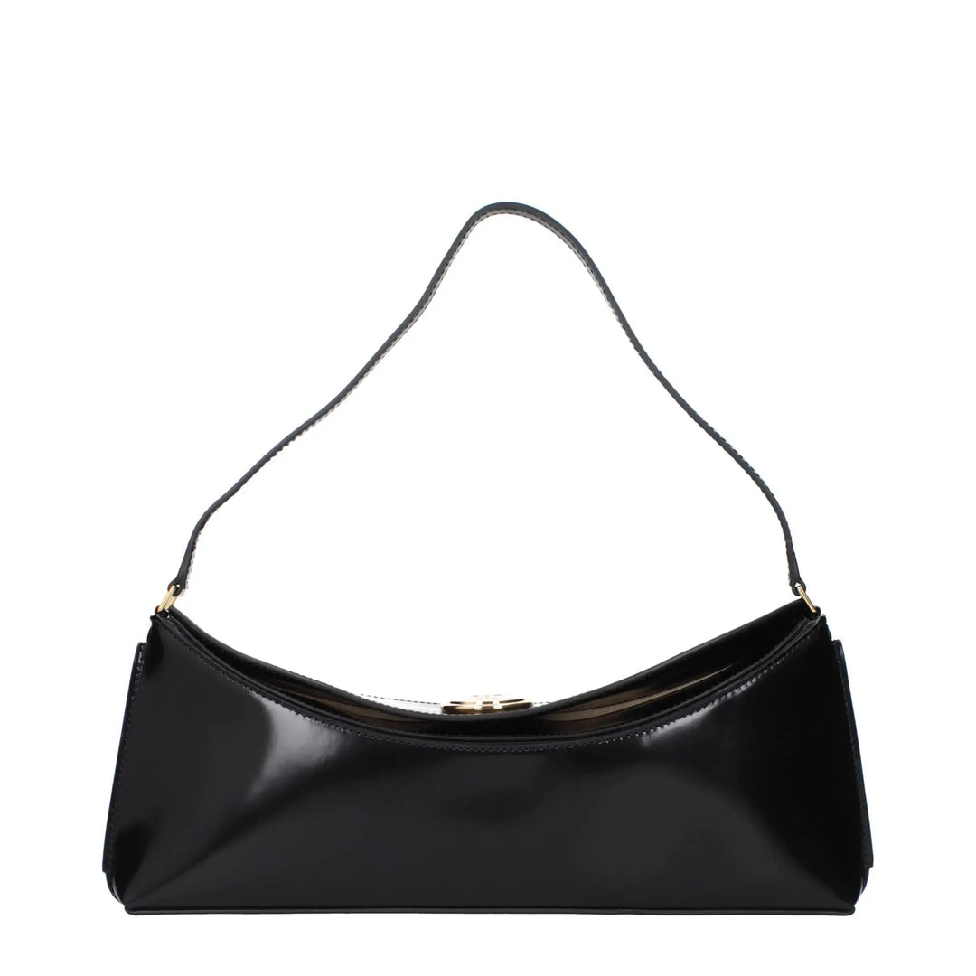 Jacquemus Sample Sale | Jacquemus Black Leather Shoulder Bag - | Designer outlet