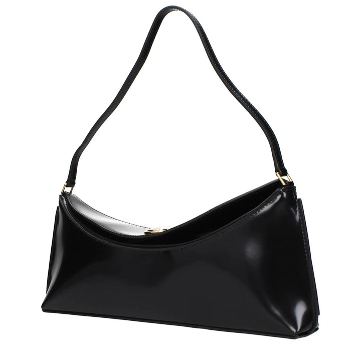 Jacquemus Sample Sale | Jacquemus Black Leather Shoulder Bag - | Designer outlet