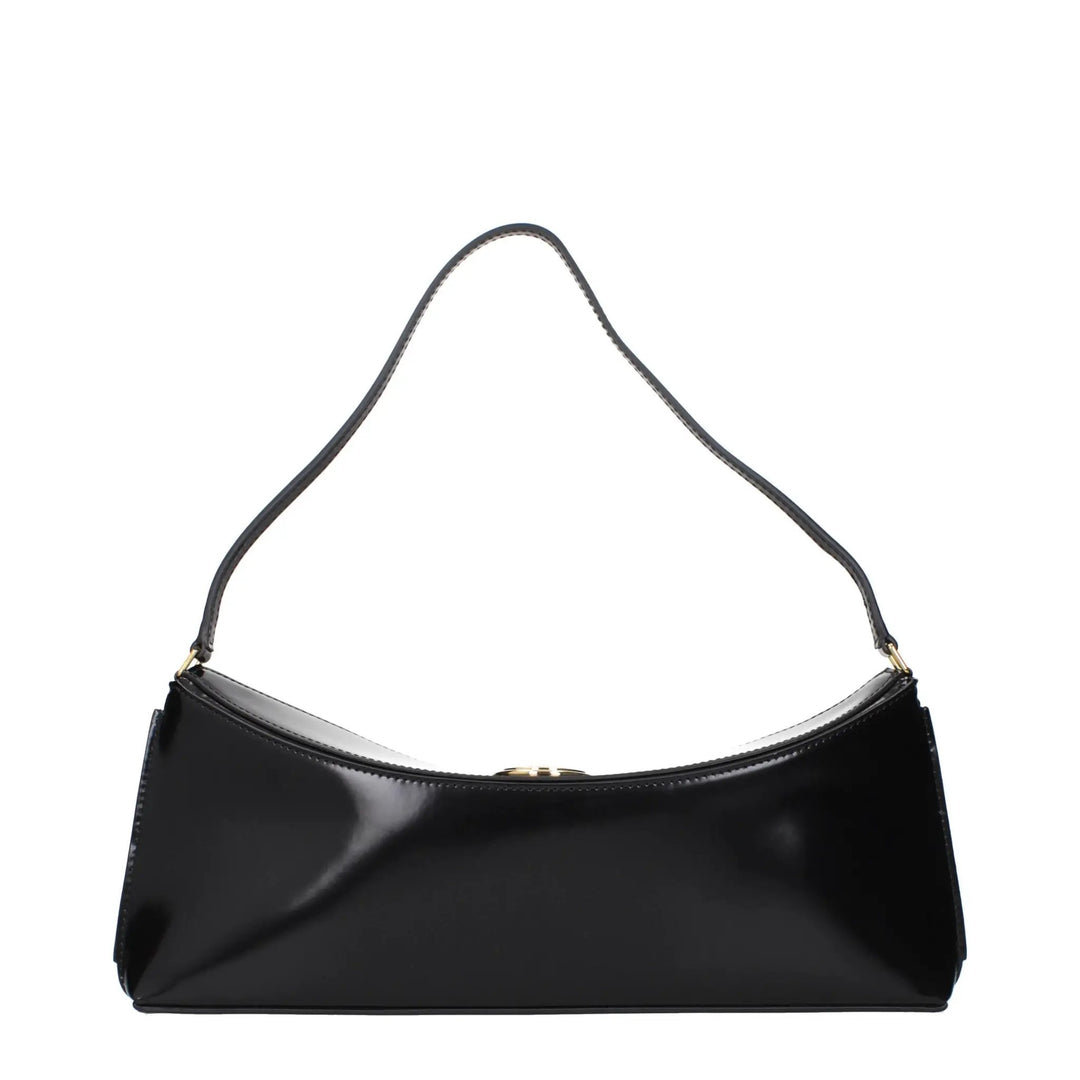 Jacquemus Sample Sale | Jacquemus Black Leather Shoulder Bag - | Designer outlet