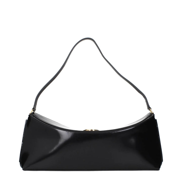 Jacquemus Sample Sale | Jacquemus Black Leather Shoulder Bag - | Designer outlet