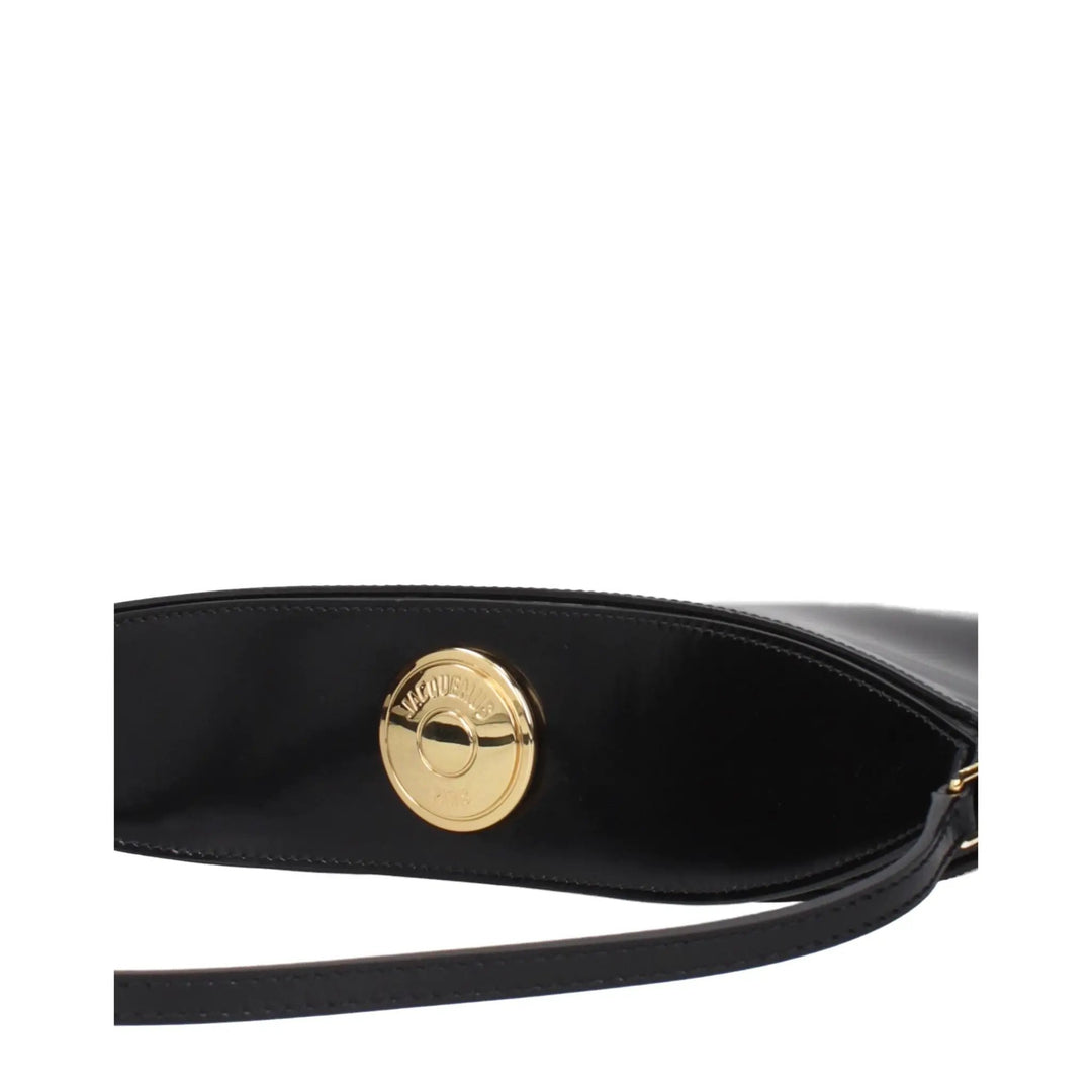 Jacquemus Sample Sale | Jacquemus Black Leather Shoulder Bag - | Designer outlet
