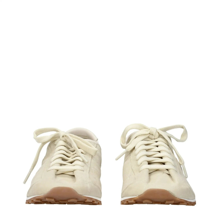 Jacquemus Sample Sale | Jacquemus Beige Leather Sneakers - | Designer outlet