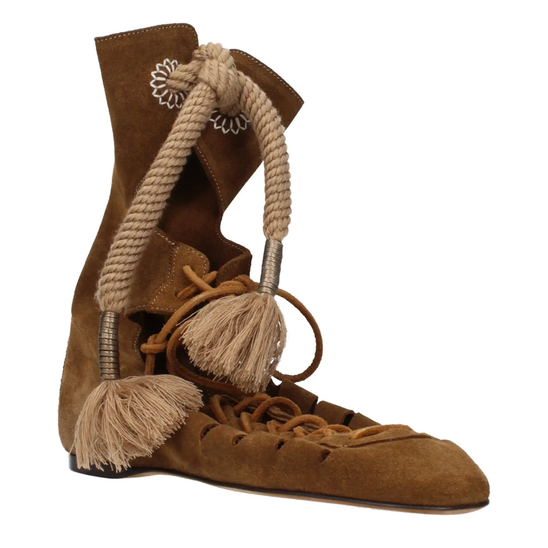 Isabel Marant Sample Sale | Isabel Marant Brown Leather Ankle Boots - | Designer outlet