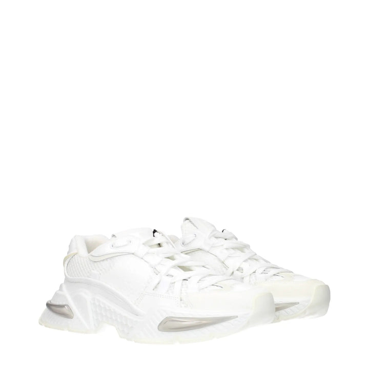 Dolce &amp; Gabbana Sample Sale | Dolce &amp; Gabbana White Fabric Athletic Sneakers - | Designer outlet