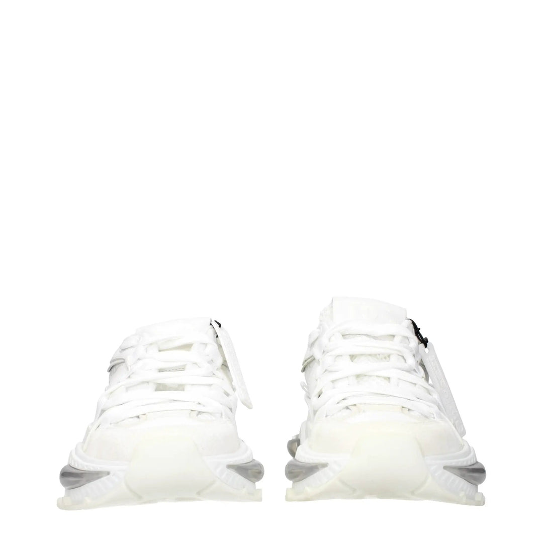 Dolce &amp; Gabbana Sample Sale | Dolce &amp; Gabbana White Fabric Athletic Sneakers - | Designer outlet
