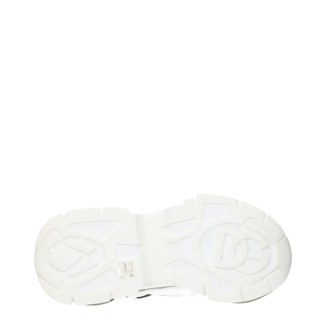 Dolce &amp; Gabbana Sample Sale | Dolce &amp; Gabbana White Fabric Athletic Sneakers - | Designer outlet