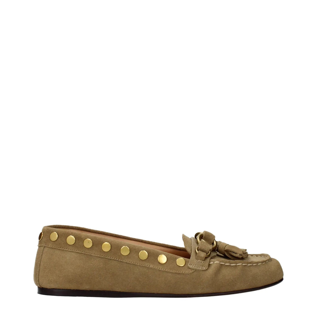 Isabel Marant Sample Sale | Isabel Marant Brown Leather Slip-On Loafers - | Designer outlet