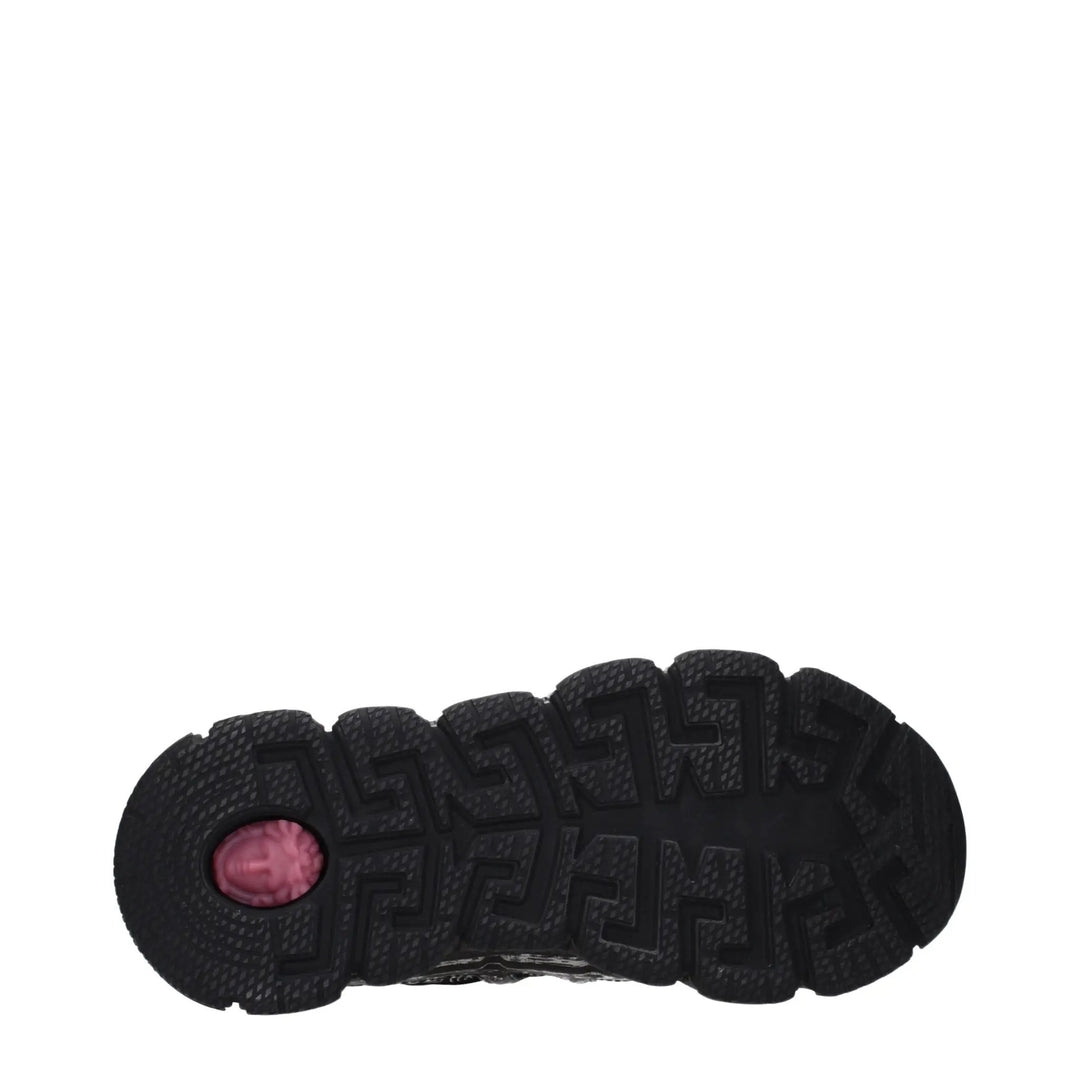 Versace Sample Sale | Versace Black Fabric Athletic Sneakers - | Designer outlet