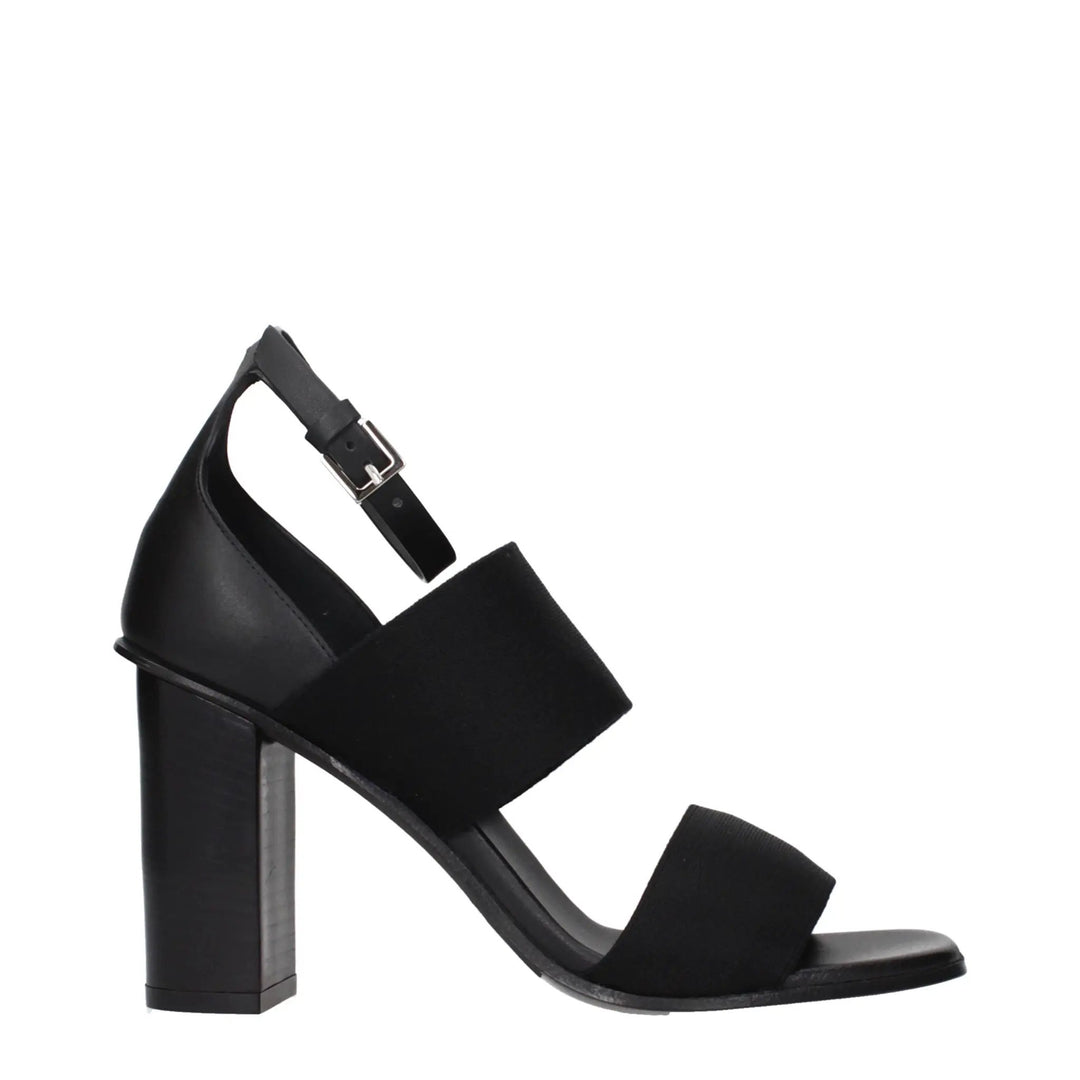 Max Mara Sample Sale | Max Mara Black Fabric Platform Sandals - | Designer outlet