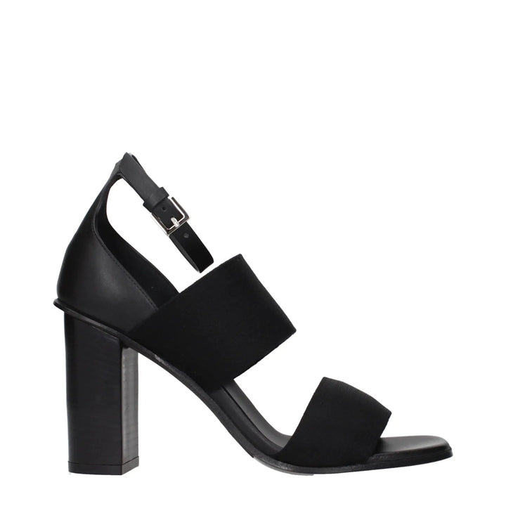 Max Mara Sample Sale | Max Mara Black Fabric Platform Sandals - | Designer outlet