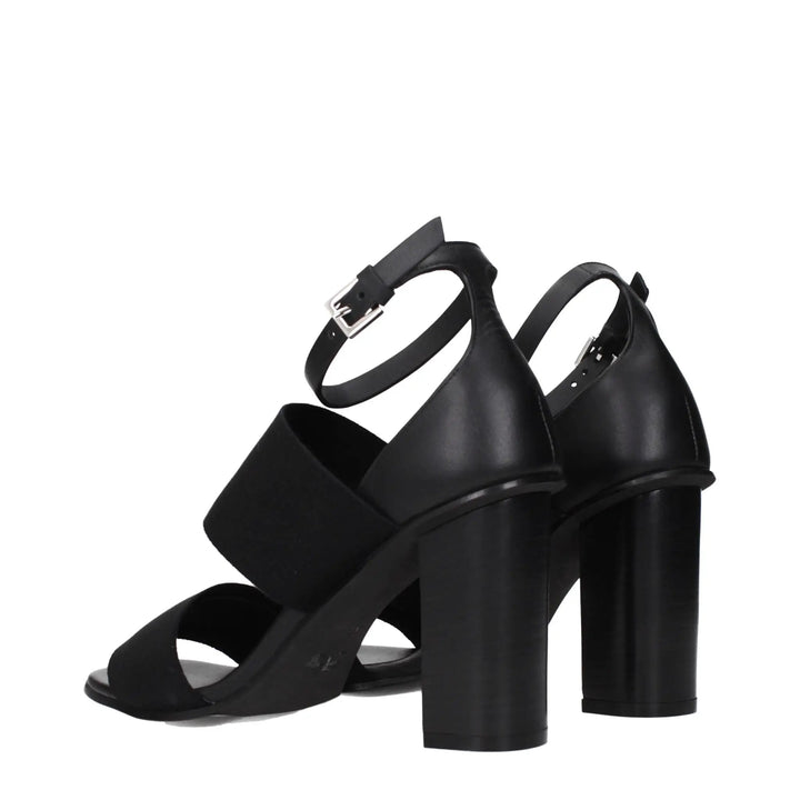 Max Mara Sample Sale | Max Mara Black Fabric Platform Sandals - | Designer outlet