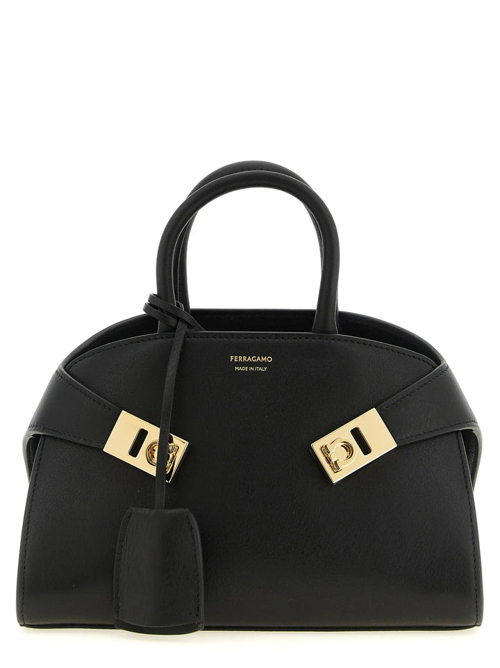 Ferragamo Sample Sale | Ferragamo Black Calfskin Handbag - | Designer outlet