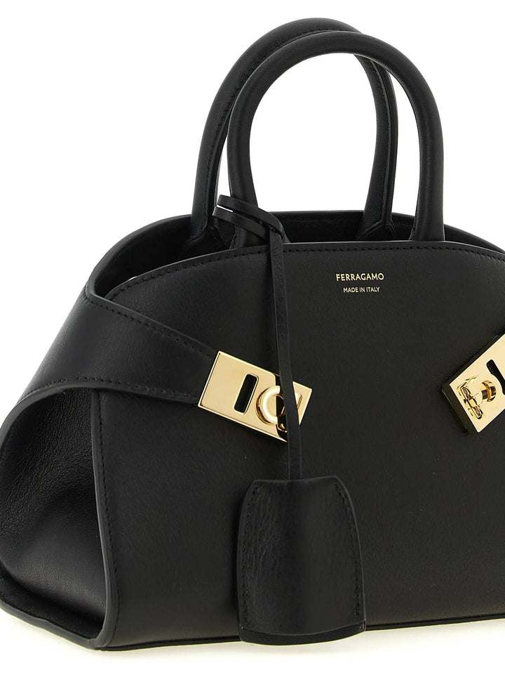 Ferragamo Sample Sale | Ferragamo Black Calfskin Handbag - | Designer outlet