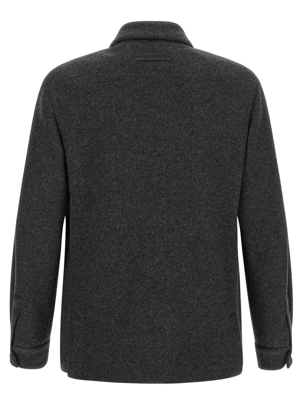 ZEGNA Sample Sale | ZEGNA Gray Wool Blouse - | Designer outlet