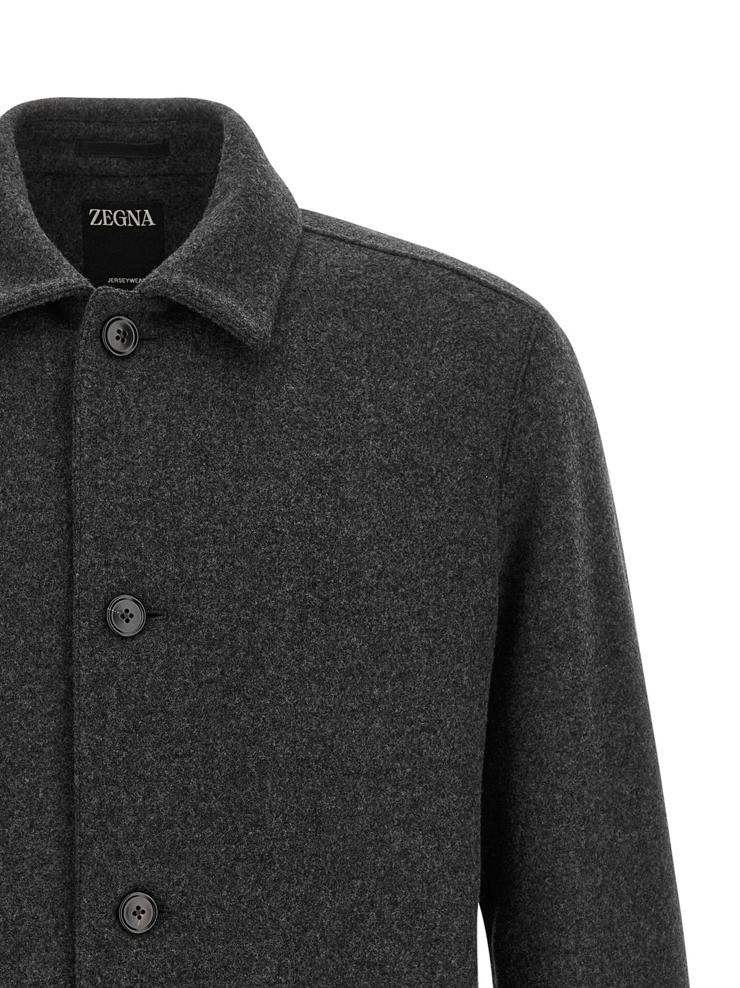 ZEGNA Sample Sale | ZEGNA Gray Wool Blouse - | Designer outlet