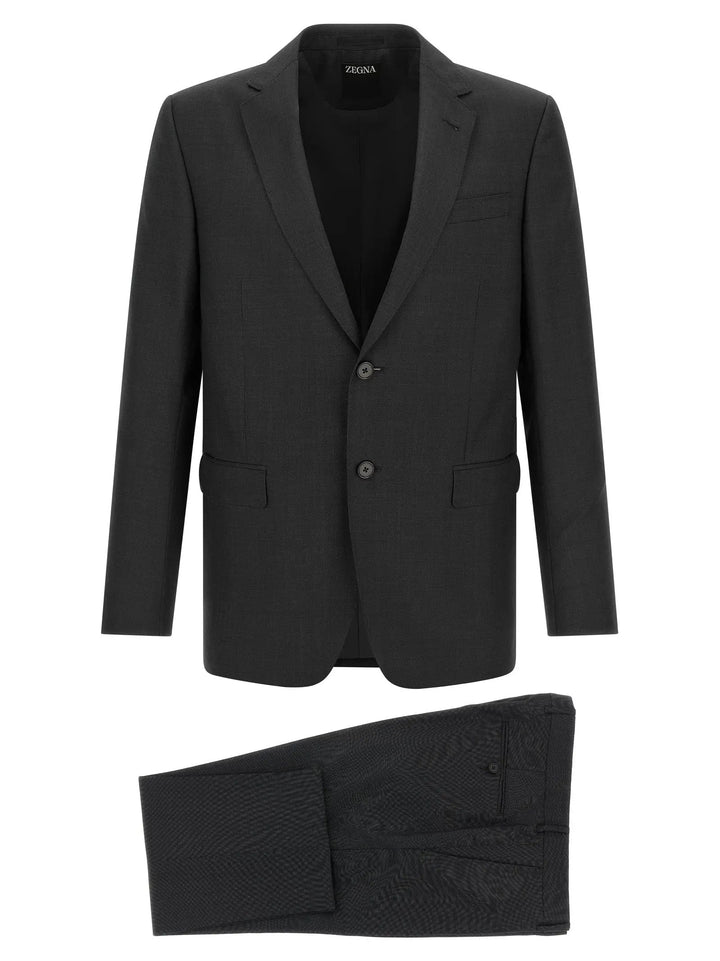 ZEGNA Sample Sale | ZEGNA Gray Wool Two-Piece Suit - | Designer outlet