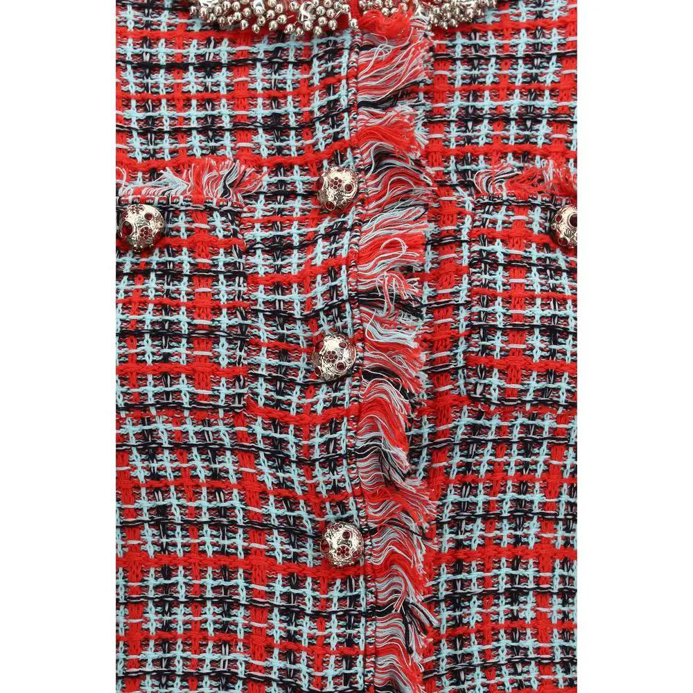 Self-Portrait Sample Sale | Self-Portrait Red Cotton Full-Length Jacket - | Designer outlet
