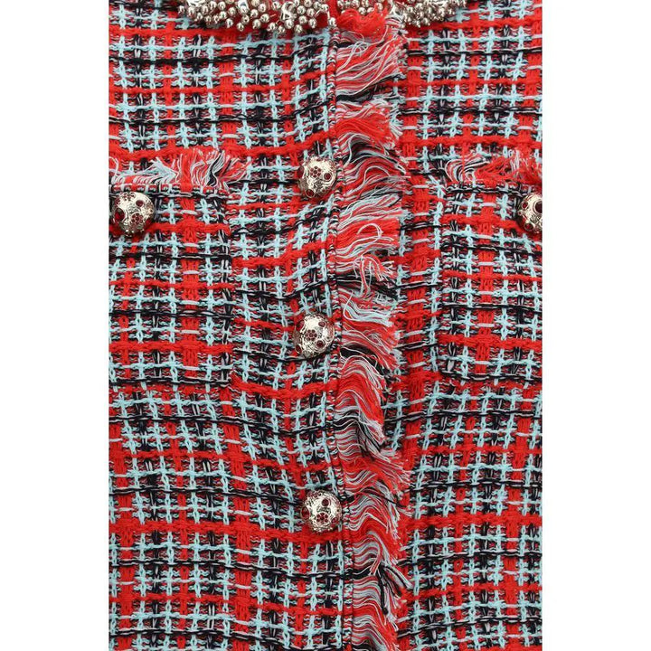 Self-Portrait Sample Sale | Self-Portrait Red Cotton Full-Length Jacket - | Designer outlet