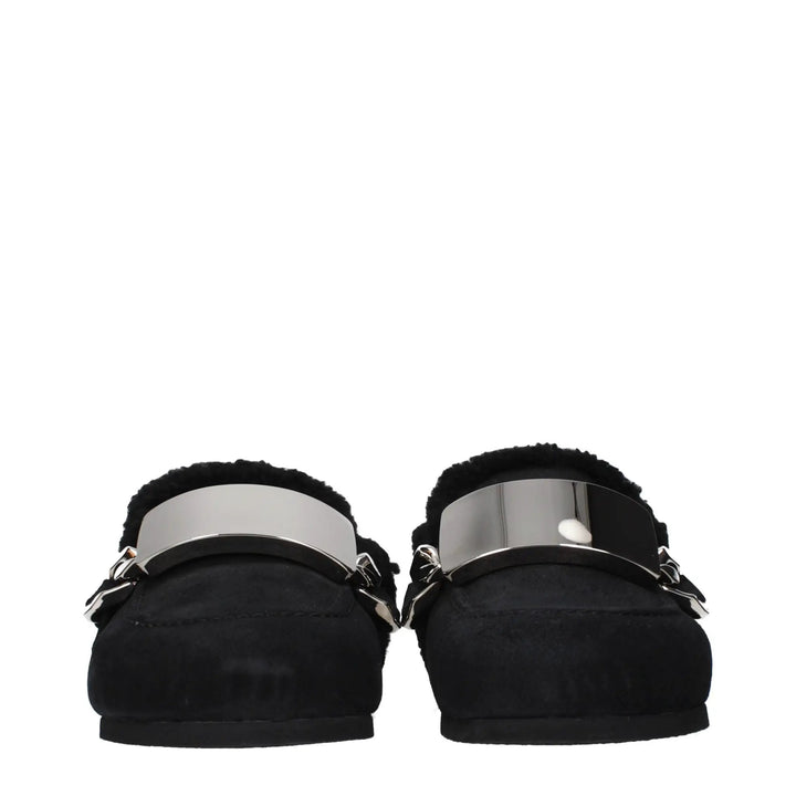 J.W.Anderson Sample Sale | J.W.Anderson Black Leather Slippers - | Designer outlet